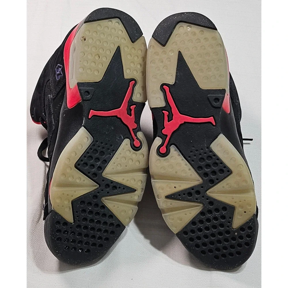 Air Jordan 6 Retro Black Red Purple‎ Basketball Shoes Men's 7.5 US DZ4475 006